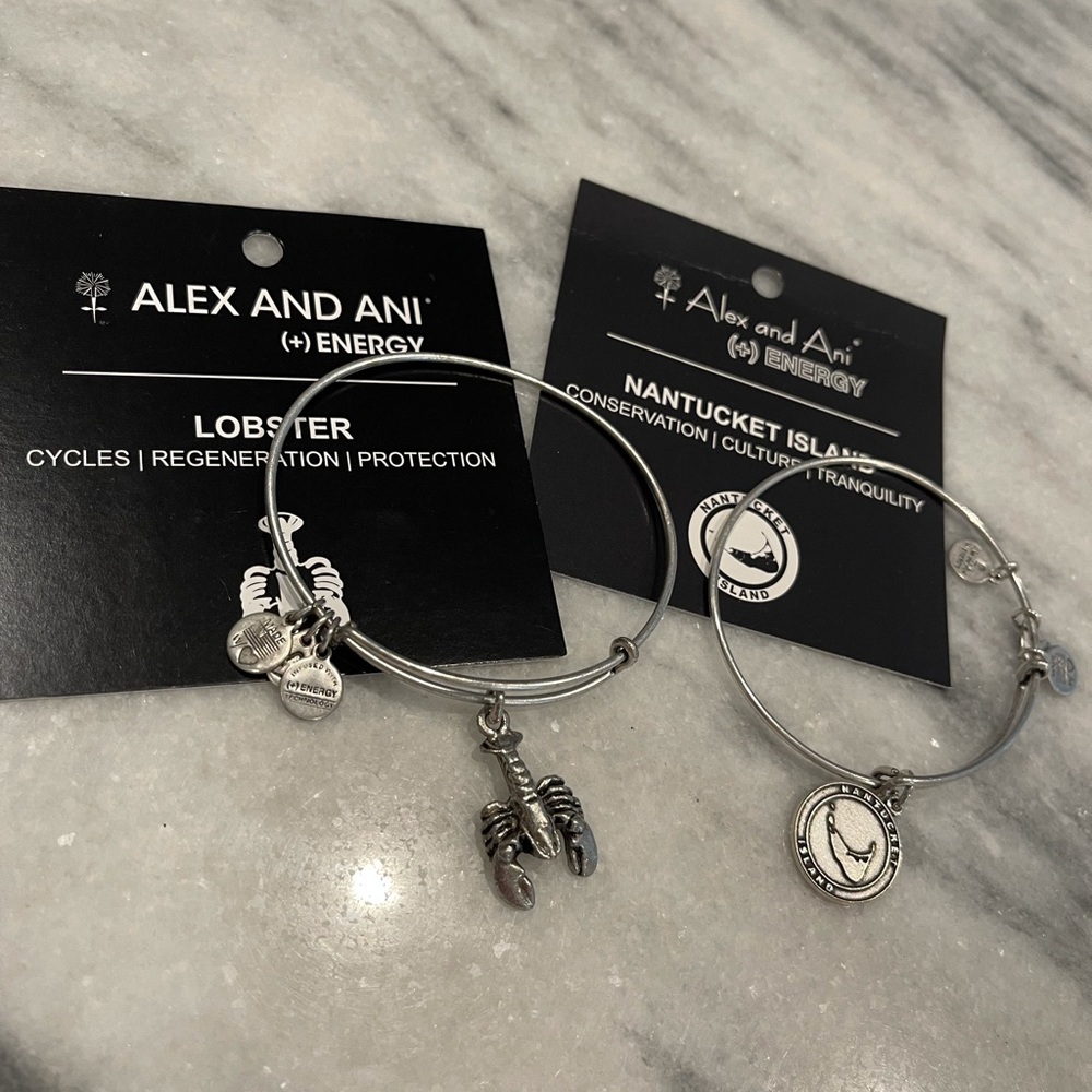 Alex and Ani Lobster, Nantucket Island bracelets